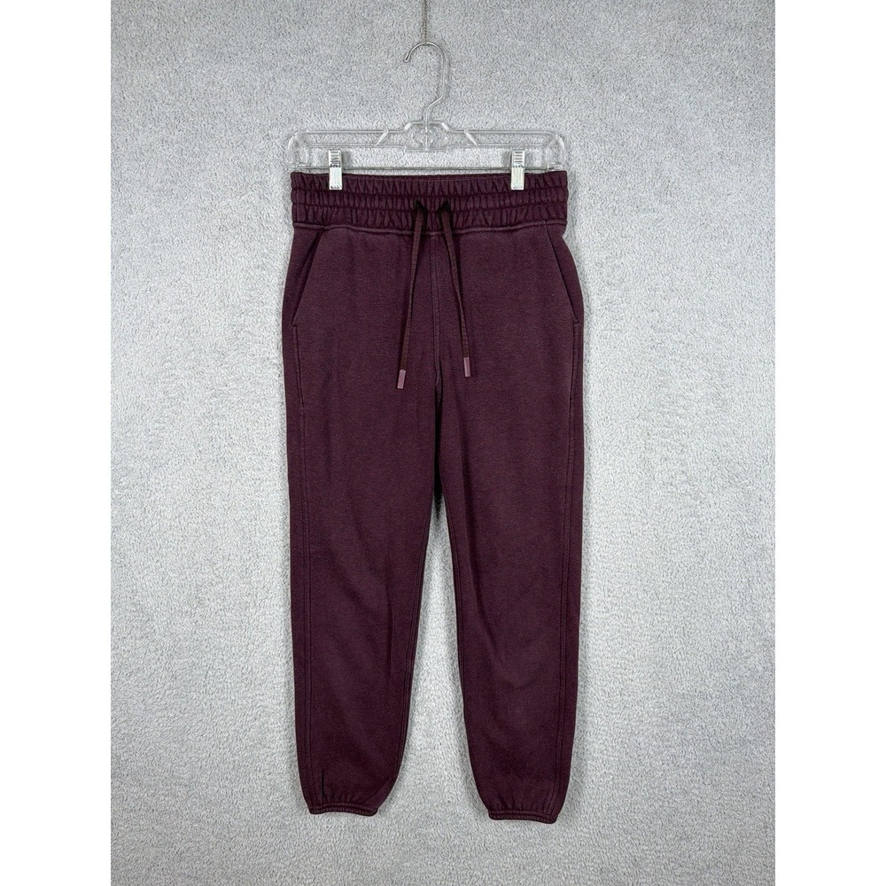 Lululemon Pants Women 4 Maroon 26" Plush Times Jogger High Rise Athleisure Run